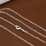 925 Sterling Silver Chain Necklace for Women Girl Children Boy Kids Jewelry