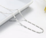 925 Sterling Silver Chains Choker Necklace Women Jewelry
