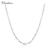 925 Silver Chain Necklace Thin 35-80cm Women Kids Jewelry