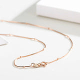 925 Sterling Silver Rose Snake Beaded Chain Necklace for Women Girls Kids