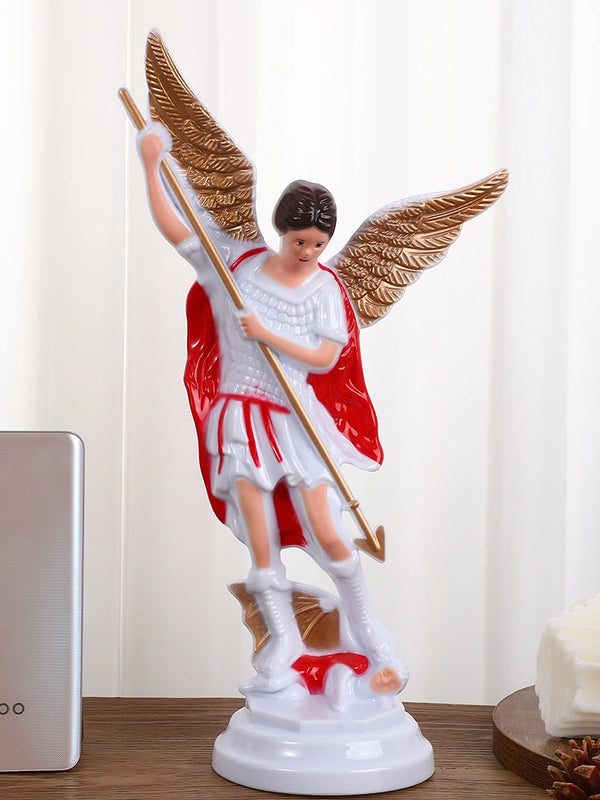 35cm St Michael Statue Church Prayer Room Decoration