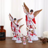 35cm St Michael Statue Church Prayer Room Decoration