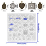 35-Piece Pendant Silicone Mold Jewelry Casting Epoxy Craft Kit