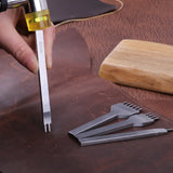 35 Pcs Leather Sewing Tools DIY Craft Kit with Groover Awl Waxed Thread Thimble
