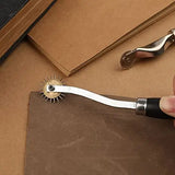 35 Pcs Leather Sewing Tools DIY Craft Kit with Groover Awl Waxed Thread Thimble