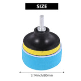 35-Piece Car Polishing Pad Kit 80mm Buffing Pads Foam Polisher Attachment