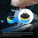 35-Piece Car Polishing Pad Kit 80mm Buffing Pads Foam Polisher Attachment