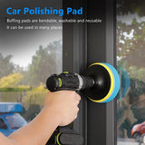 35-Piece Car Polishing Pad Kit 80mm Buffing Pads Foam Polisher Attachment