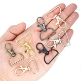 35 Swivel Clasps Lobster D Rings Snap Hooks for Keychain DIY Craftings