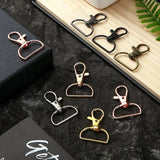 35 Swivel Clasps Lobster D Rings Snap Hooks for Keychain DIY Craftings