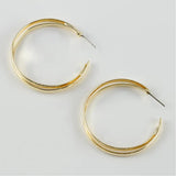 35mm Herringbone Ring Earrings