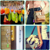 350 Pcs/Set Key Chain Rings Pendants Keychain Tassel DIY Crafts Jewelry Earrings