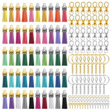 350 Pcs/Set Key Chain Rings Pendants Keychain Tassel DIY Crafts Jewelry Earrings