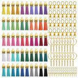 350 Pcs/Set Key Chain Rings Pendants Keychain Tassel DIY Crafts Jewelry Earrings