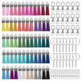 350 Pcs/Set Key Chain Rings Pendants Keychain Tassel DIY Crafts Jewelry Earrings