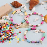 350Pcs 4/6mm Clay Beads 42 Colors DIY Jewelry Making