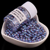 350Pcs 4mm Colorful Glass Seed Beads DIY Jewelry Making Accessories
