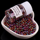 350Pcs 4mm Colorful Glass Seed Beads DIY Jewelry Making Accessories