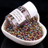 350Pcs 4mm Colorful Glass Seed Beads DIY Jewelry Making Accessories