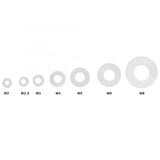 350Pcs Nylon Flat Washer Gasket Spacer Assortment Kit