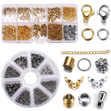 Stainless Steel DIY Jewelry Making Kit: Clasp, Jump Rings, Crimps