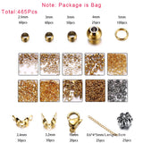 Stainless Steel DIY Jewelry Making Kit: Clasp, Jump Rings, Crimps