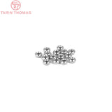 20PCS 4MM 5MM 6MM 24K Brass Round Beads Bracelet Beads DIY Jewelry