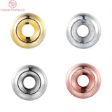 20PCS 4MM 5MM 6MM 24K Brass Round Beads Bracelet Beads DIY Jewelry