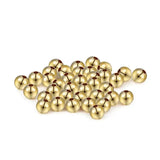 50PCS 2MM-6MM 24K Brass Round Beads for DIY Jewelry