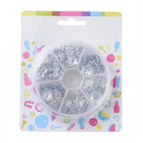 355pcs Flower Petal Beads Caps Golden Silver Metal Spacer Beads