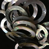 20Pcs Natural Shell Round Jewelry Pendants Charms Findings