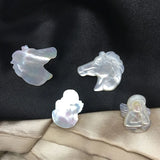 Natural Pearl Mother Shell Horse Angle Style Necklace Beads Charms