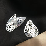 4Pcs Natural Mother Shell Water Drop Necklace Beads