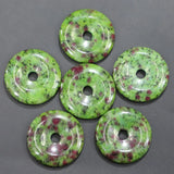 Natural Stone Donut Charm Pendants for DIY Jewelry Making