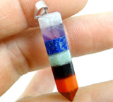 7 Chakra Layered Pendant 4PCS DIY Jewelry Making Necklace