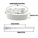 Personalized 35MM PU Leather Name Letters Choker Collar Necklace