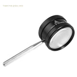 Metal Handheld Magnifier Double Optical Lenses Jewelry Appraisal Glass
