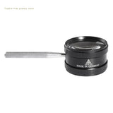 Metal Handheld Magnifier Double Optical Lenses Jewelry Appraisal Glass