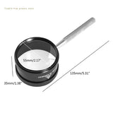 Metal Handheld Magnifier Double Optical Lenses Jewelry Appraisal Glass