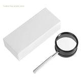 Metal Handheld Magnifier Double Optical Lenses Jewelry Appraisal Glass