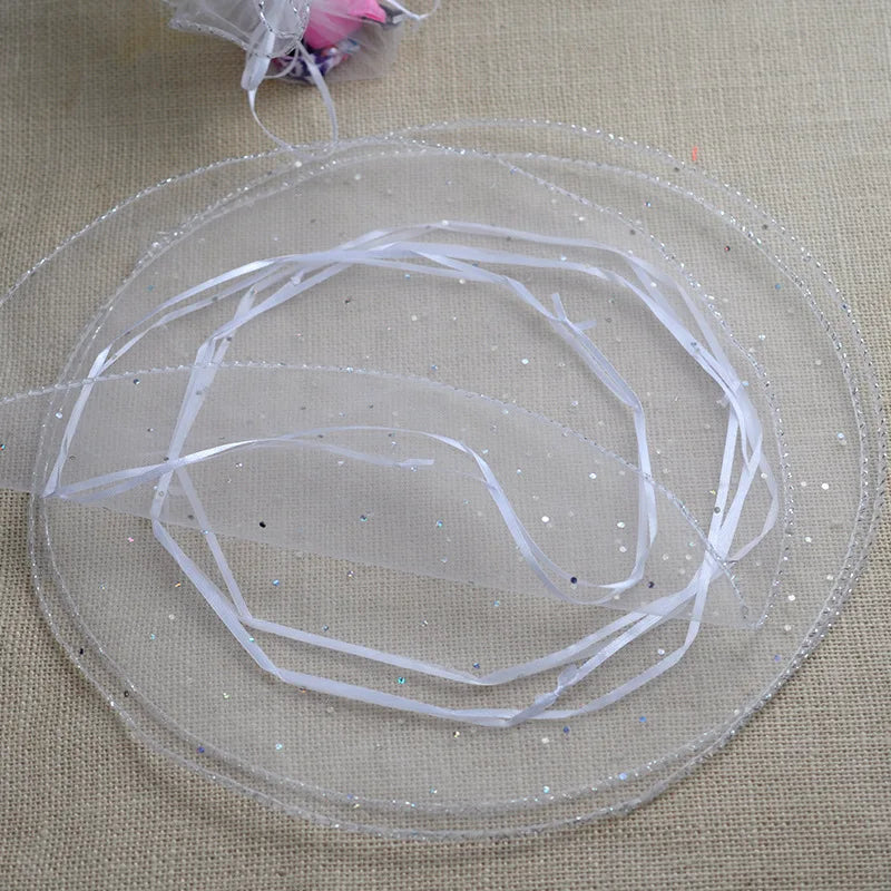50pcs Candy Bags Wedding Organza Bags Gift Packaging Bags Drawstring Bag