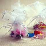 50pcs Candy Bags Wedding Organza Bags Gift Packaging Bags Drawstring Bag