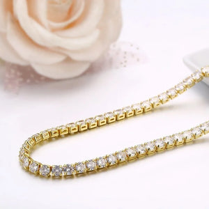 Tennis CZ Chain Choker Necklace For Women Girls