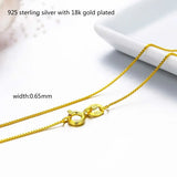 925 Sterling Silver Slim Box Chain Necklace Womens Girls Jewelry