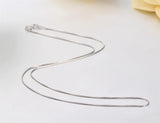 Real 925 Sterling Silver Octagonal Snake Chain Necklace 0.75mm