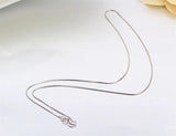 Real 925 Sterling Silver Octagonal Snake Chain Necklace 0.75mm
