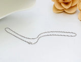 925 Silver Water Wave Chain Necklace Women Short Long Kolye