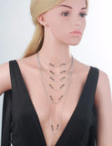 925 Silver Water Wave Chain Necklace Women Short Long Kolye