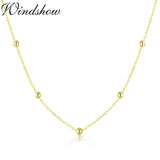 925 Silver Cross Choker Necklace Beaded Chain for Women Girls