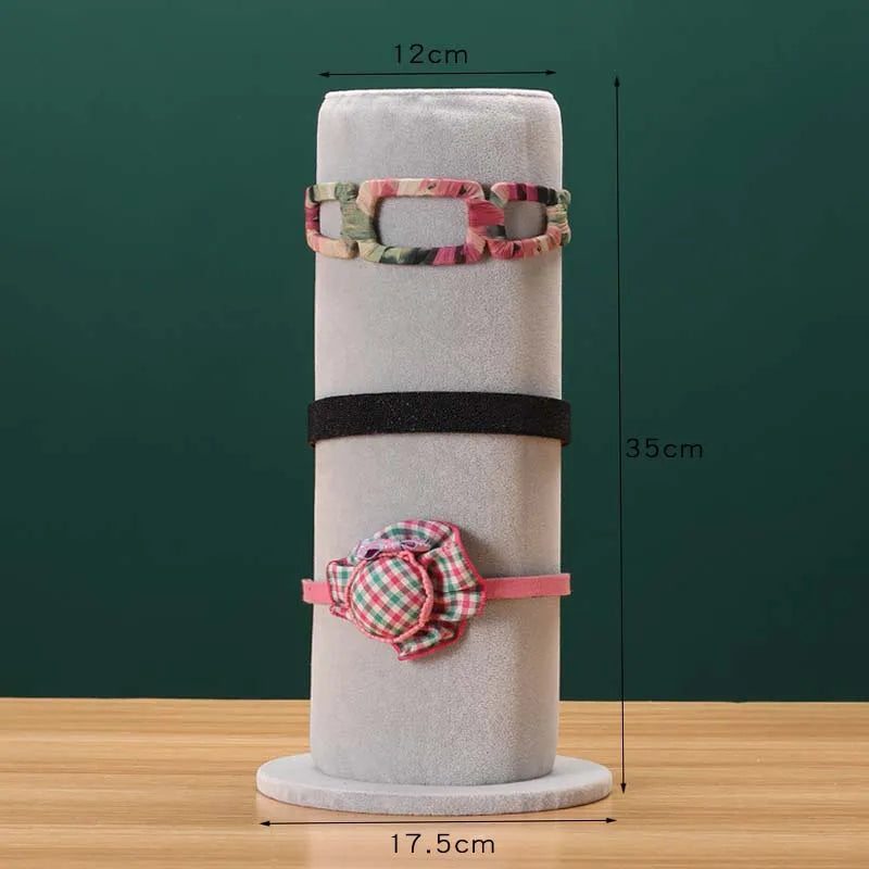 Flannel Headband Hair Hoop Frame Card Holder Jewelry Display Rack